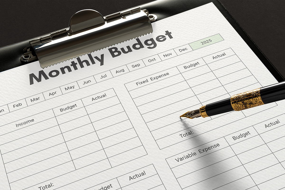 Canva Budget Planner, a Stationery Template by DesignDevisers (Photo 7 of 10)