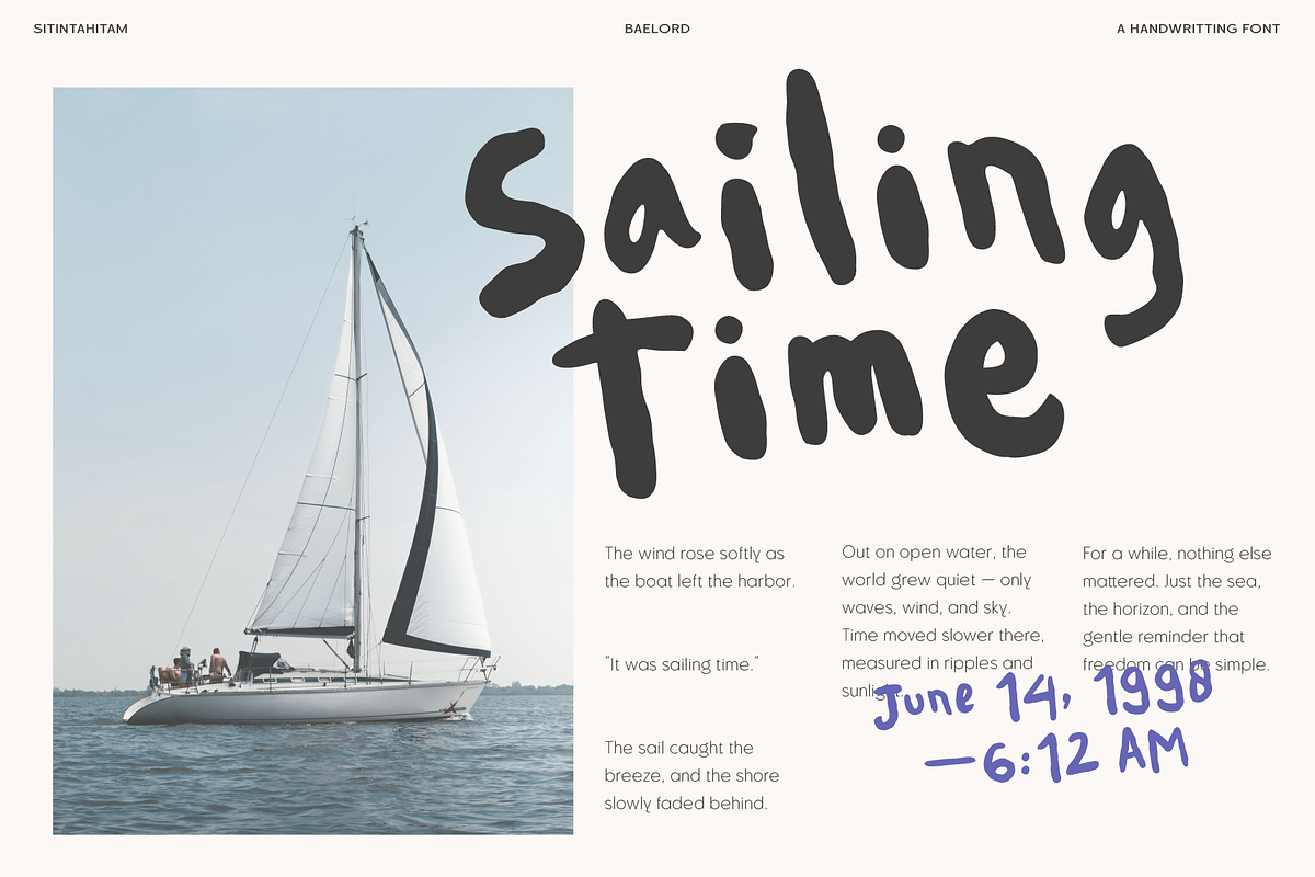 STH Baelord, a Handwritten Font by Sitintahitam (Photo 5 of 8)