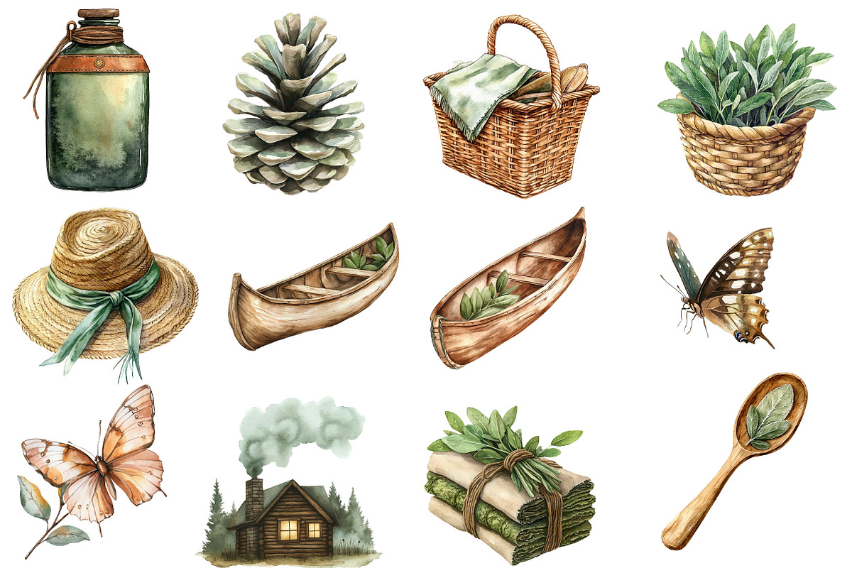 Nordic Summer Element Clipart, an Illustration by Designworld (Photo 4 of 6)