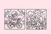Bold & Easy Mother's Day Coloring, a Seasonal Illustration by Neon Studio (Thumbnail 2 of 4)