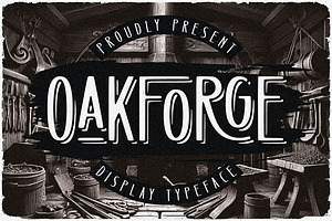Oakforge - Retro Display Font