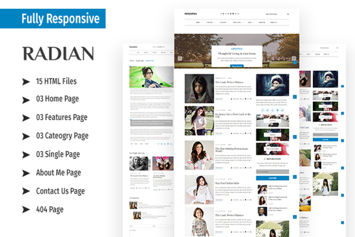 RADIAN - Responsive HTML5 Template, a HTML Template by CreativeGigs