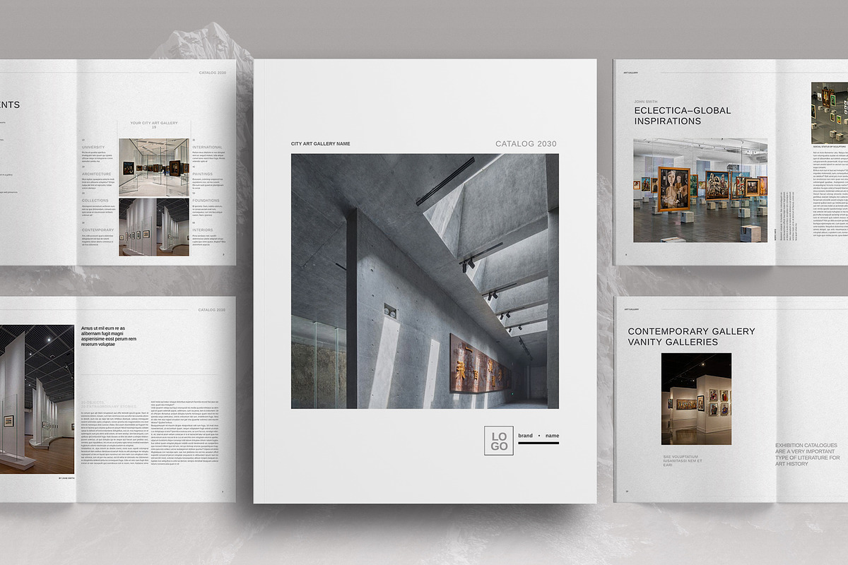 Art Gallery Catalog Brochure, a Brochure Template by Boris Cupac (Photo 1 of 7)