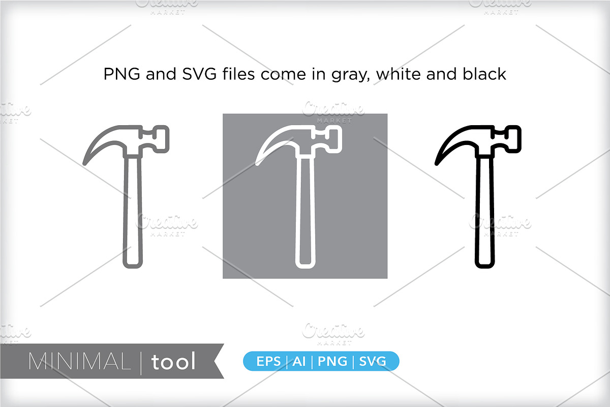 Minimal tool icons, an Outline Icon by Picture Window (Photo 2 of 5)