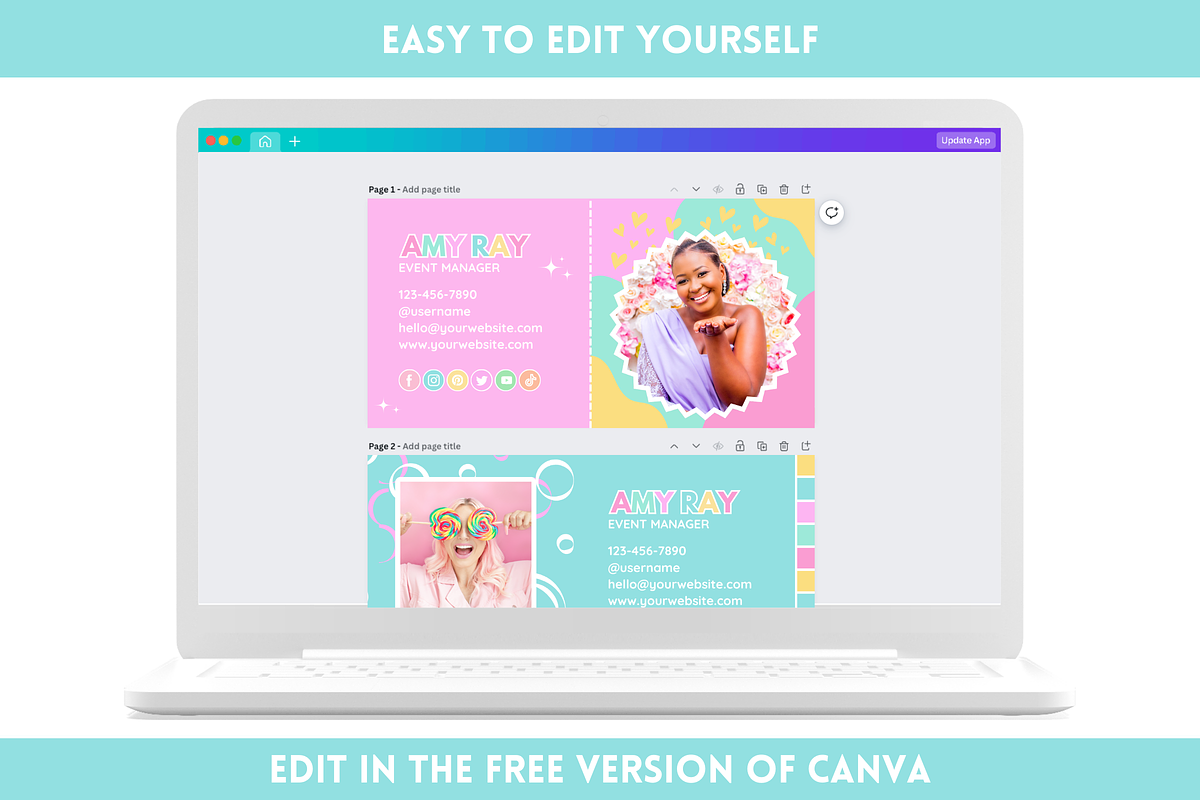 Rainbow Email Signature Templates, an Email Template by SunshineStudioBoutique (Photo 8 of 9)
