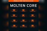 Molten Core Lava Twitch Panels, an Object Graphic by Gear Store (Thumbnail 1 of 4)