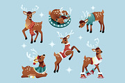 Deer Character Asset Illustration, an Animal Illustration by graphicook (Thumbnail 1 of 3)