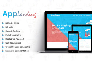 AppLanding - HTML5 Landing Page, a Bootstrap Template by KnightWipers