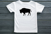 Bison Silhouette SVG, an Animal Illustration by newminddesign (Thumbnail 7 of 10)