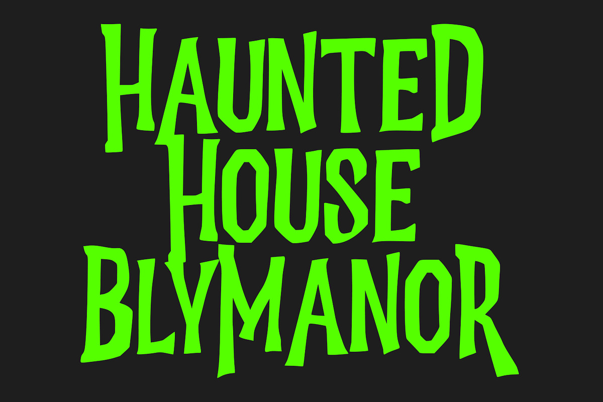 Virus Cursed Halloween Sans Vintage, a Sans Serif Font by Maulana Creative (Photo 8 of 8)
