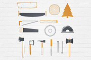 Carpentry Wood Badges Logos, a Branding & Logo Template by Krukowski Graphics (Thumbnail 5 of 5)