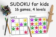 Sudoku Kids game. Children puzzle, an Education Illustration by jelisua88 (Thumbnail 1 of 3)