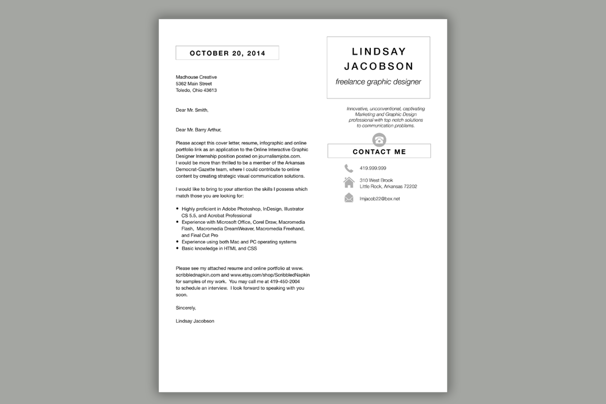 Designer Resume Template | 2 Piece, a Resume Template by Scribbled Napkin Design (Photo 3 of 3)