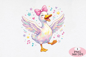 Coquette Goose PNG, a Seasonal Illustration by Daily.Designs