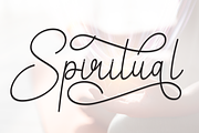 Spiritual | Script Font, a Handwritten Font by Scratchones (Thumbnail 1 of 9)