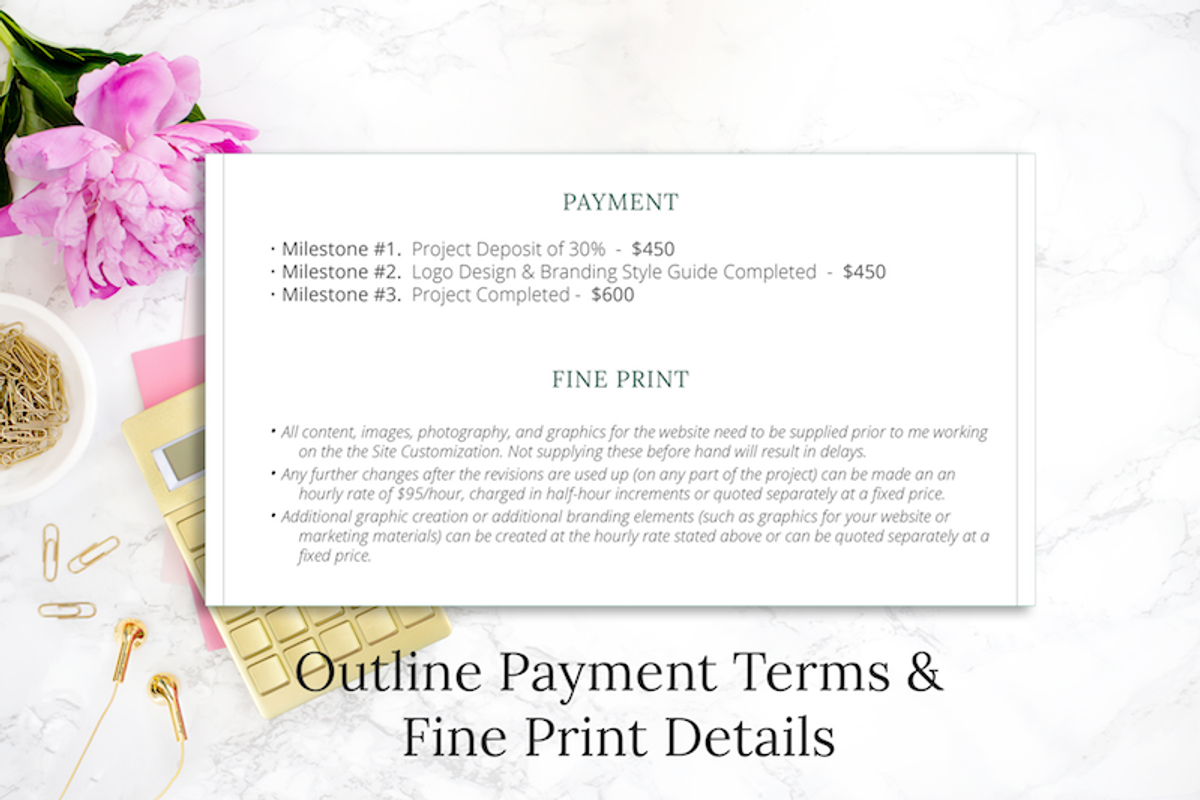 Scope of Work & Project Proposal, a Brochure Template by Mint Made (Photo 4 of 5)