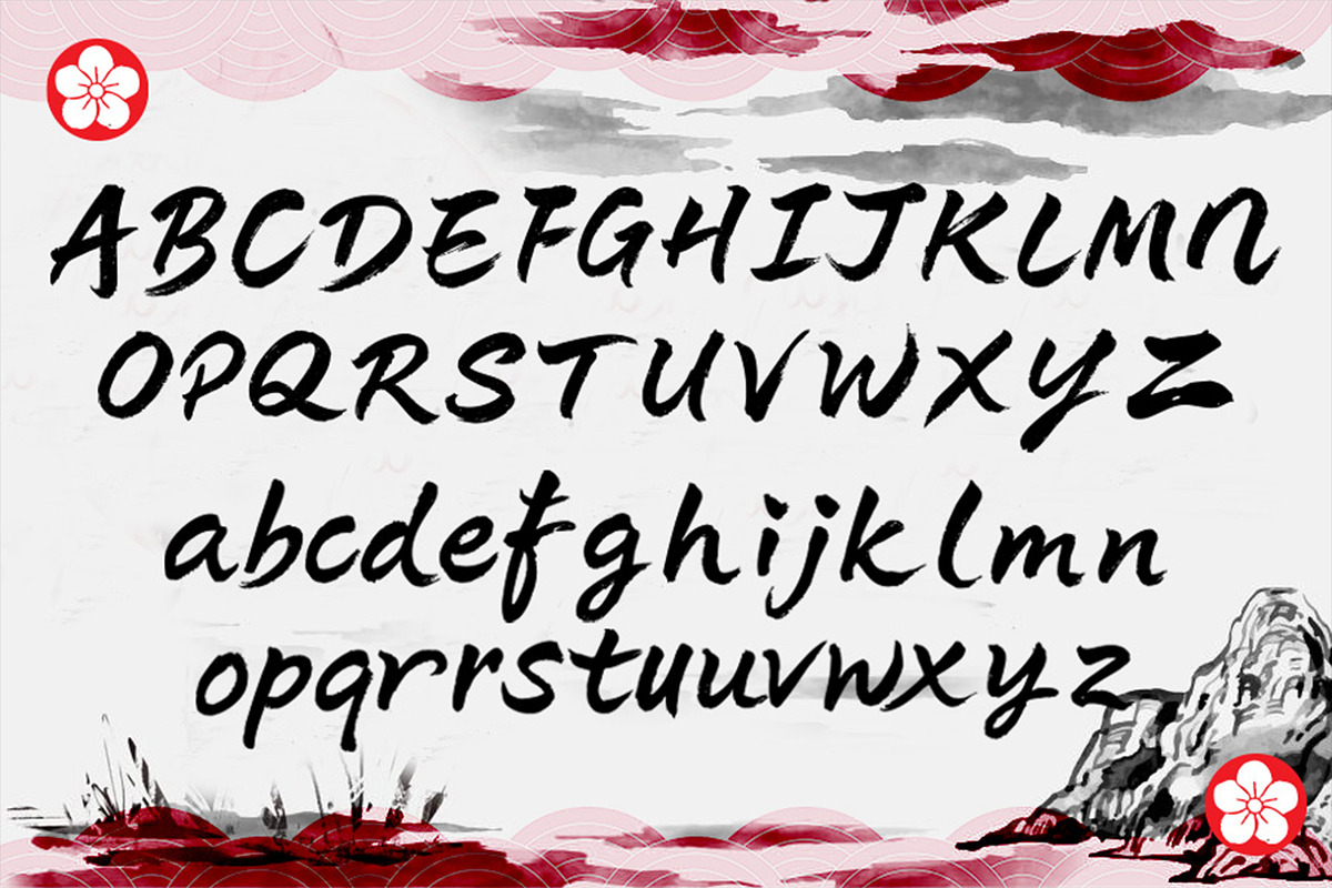 Sofude Japan Brush Font, a Script Font by Art StoreID (Photo 4 of 12)