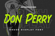 Don Perry - Brush Display Font, a Font by Gassstype (Thumbnail 1 of 7)
