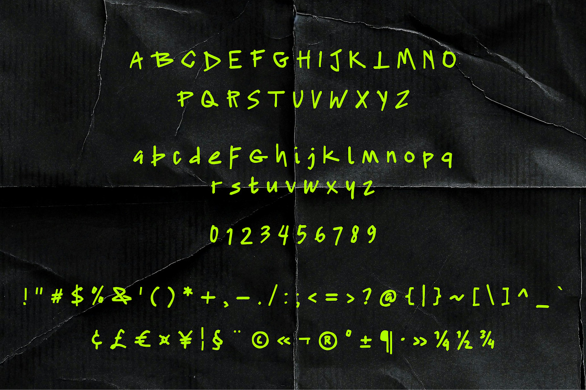 Funky Handwritten Font, a Handwritten Font by BeadyLab (Photo 2 of 6)