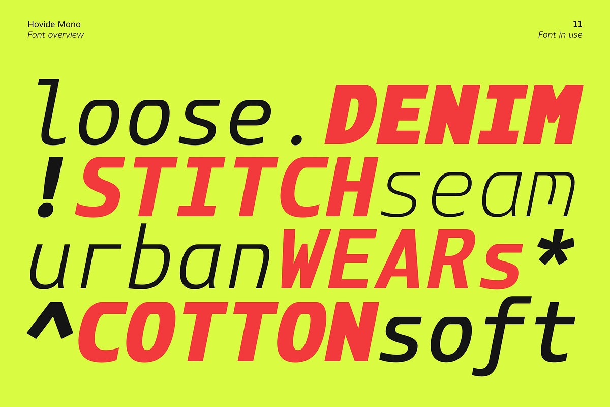 Hovide Mono, a Sans Serif Font by Zafara Studios (Photo 11 of 12)