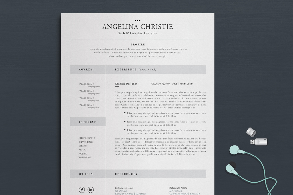 Resume/CV, a Resume Template by Atakana (Photo 6 of 7)