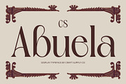 CS Abuela – Art Nouveau Font, a Serif Font by Craft Supply Co. (Thumbnail 1 of 8)