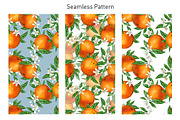 Pattern Blooming Orange Fruits, a Pattern Graphic by Sweet_print (Thumbnail 3 of 3)