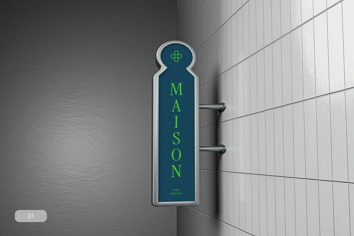 Vertical Signage Mockup, an Advertising Mockup by Fourshape (Photo 1 of 4)