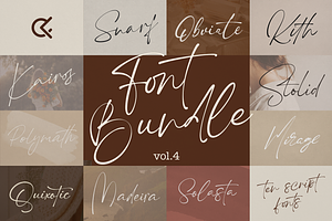 SALE! Font Bundle Vol.4 - 10 Scripts