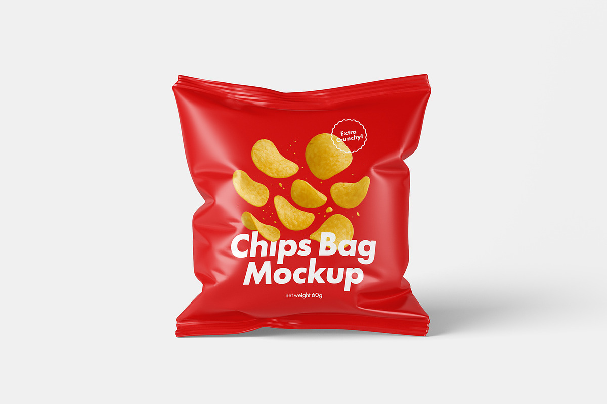 Chips Bag Packaging Mockups, a Packaging Mockup by artimasa (Photo 2 of 5)