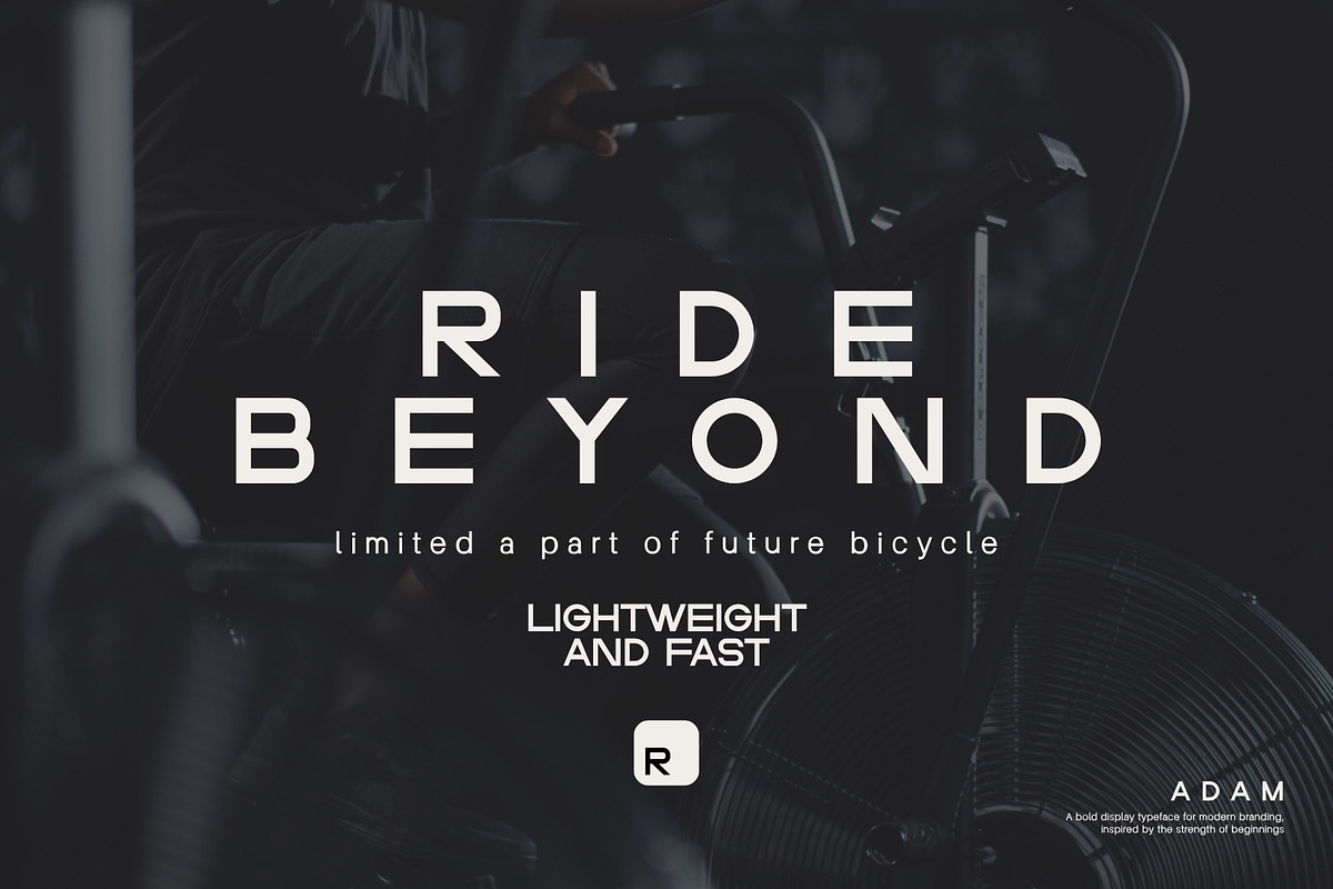 ADAM - Regular Sans Serif, a Sans Serif Font by BURSTYPE (Photo 8 of 10)