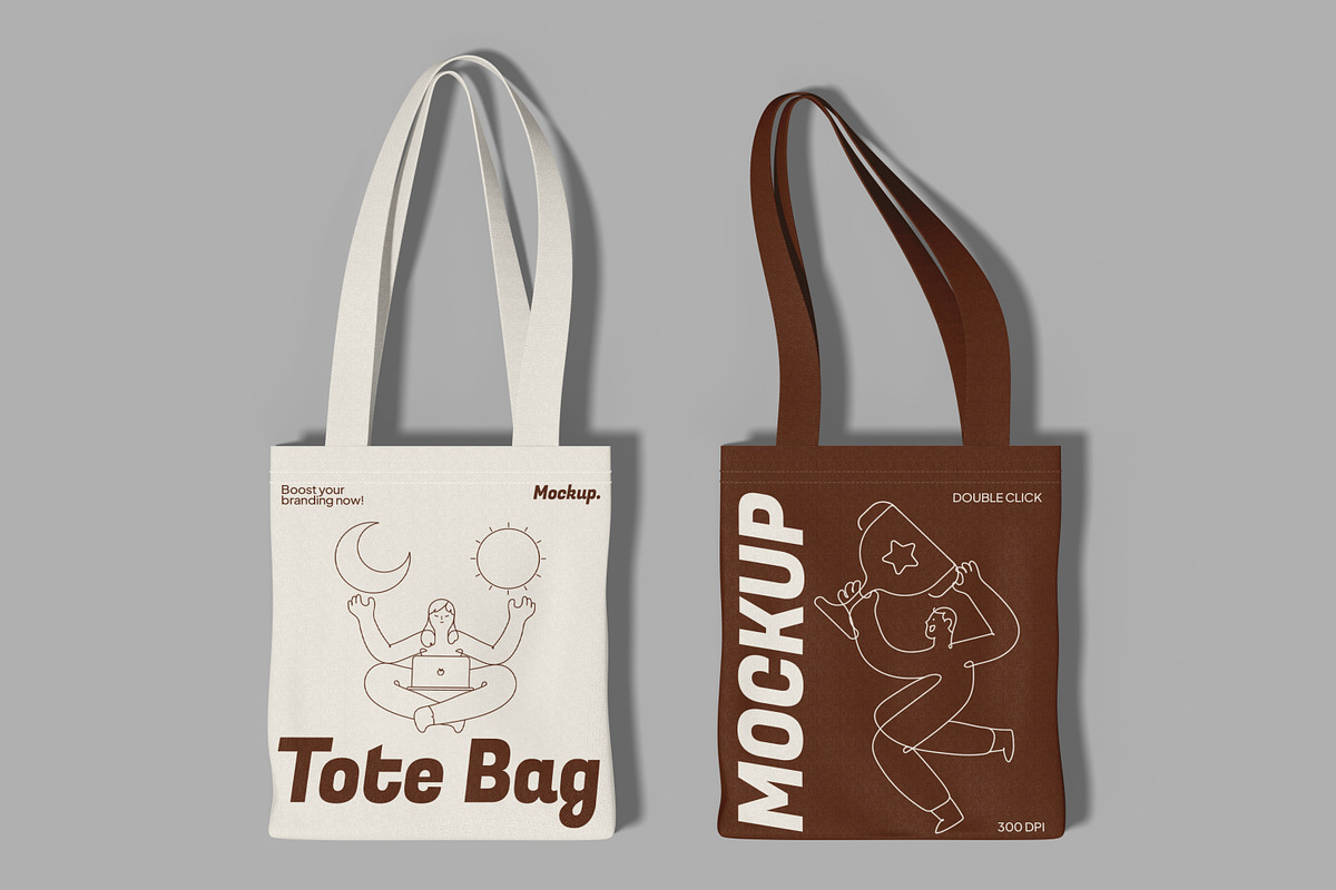 Tote Bag Mockup, a Merchandise Mockup by Unerispace (Photo 3 of 3)
