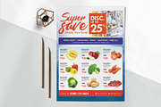 Supermarket Grocery Flyer Template, a Flyer Template by jobnabru (Thumbnail 2 of 2)