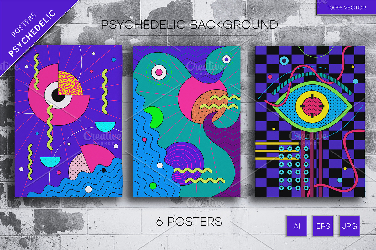 Psychedelic Background #2, an Illustration by STORE KENO (Photo 2 of 5)