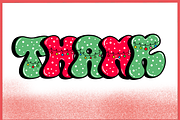 Christmas Groovy Light-PNG fonts, a Symbol Font by It me digital art (Thumbnail 8 of 8)