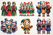 Joyful Carol Singers Christmas Png, an Illustration by RobertsArt (Thumbnail 2 of 4)