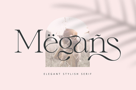 Megans | Elegant Stylish Serif, a Serif Font by Sealoung