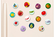 Collection of fruits & vegetables, a Templates & Theme by Indie Khisa (Thumbnail 10 of 10)