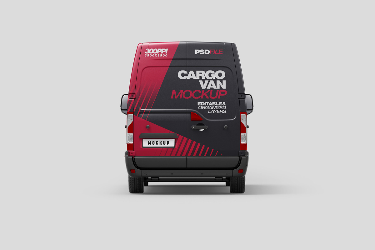 Cargo Van Mockup Set, an Advertising Mockup by Deeplab (Photo 5 of 10)