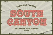 South Canyon, a Slab Serif Font by Rillatype (Thumbnail 1 of 10)