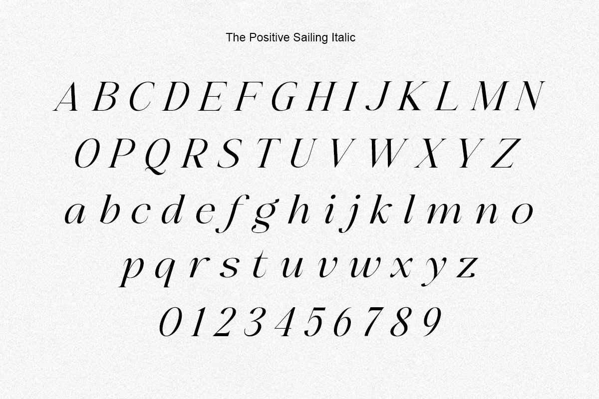 The Positive Sailing Serif (15 Font), a Serif Font by Positive TypeFoundry (Photo 16 of 19)