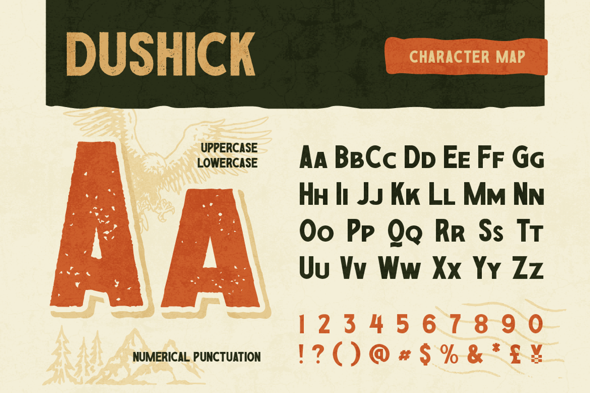 Dushick, a Sans Serif Font by Burntilldead (Photo 2 of 12)