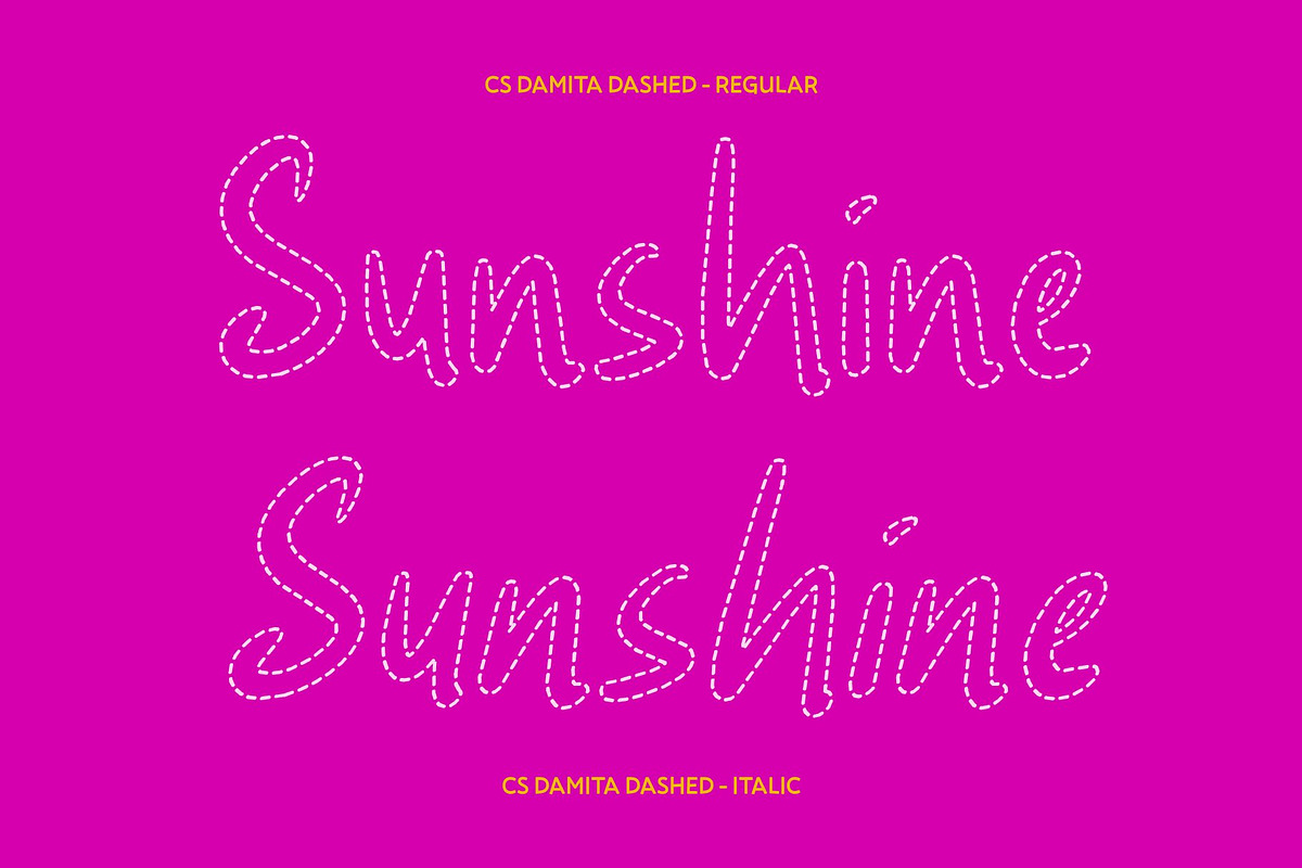CS Damita Dashed, a Handwritten Font by Craft Supply Co. (Photo 4 of 8)