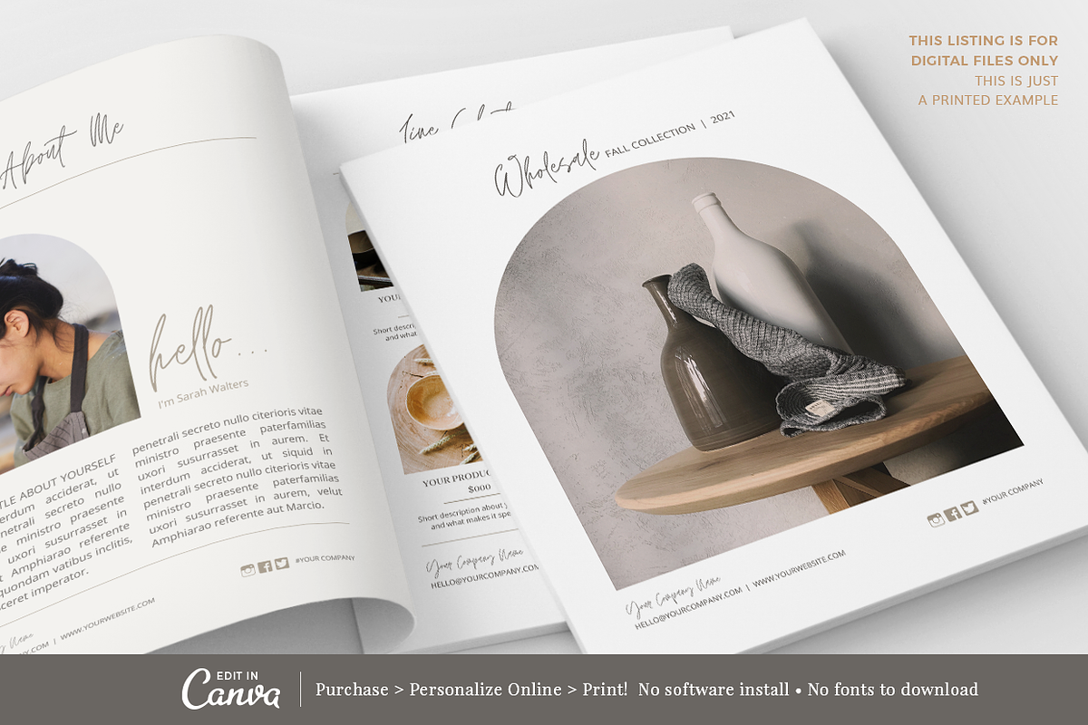 CANVA Wholesale Catalog Template, a Magazine Template by Digiluxe (Photo 4 of 5)