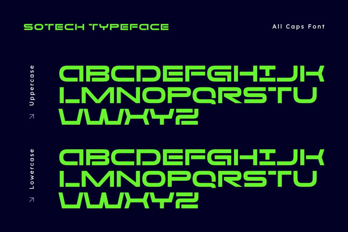 Sotech — Modern Technology Font, a Symbol Font by Masyafi Studio (Photo 2 of 8)