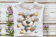 Quirky Easter Dog Clipart, an Illustration by OK Design (Thumbnail 5 of 6)