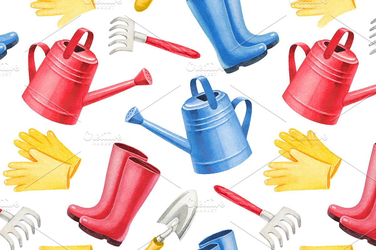 Illustrations of garden tools, an Object Illustration by Sundra (Photo 3 of 7)