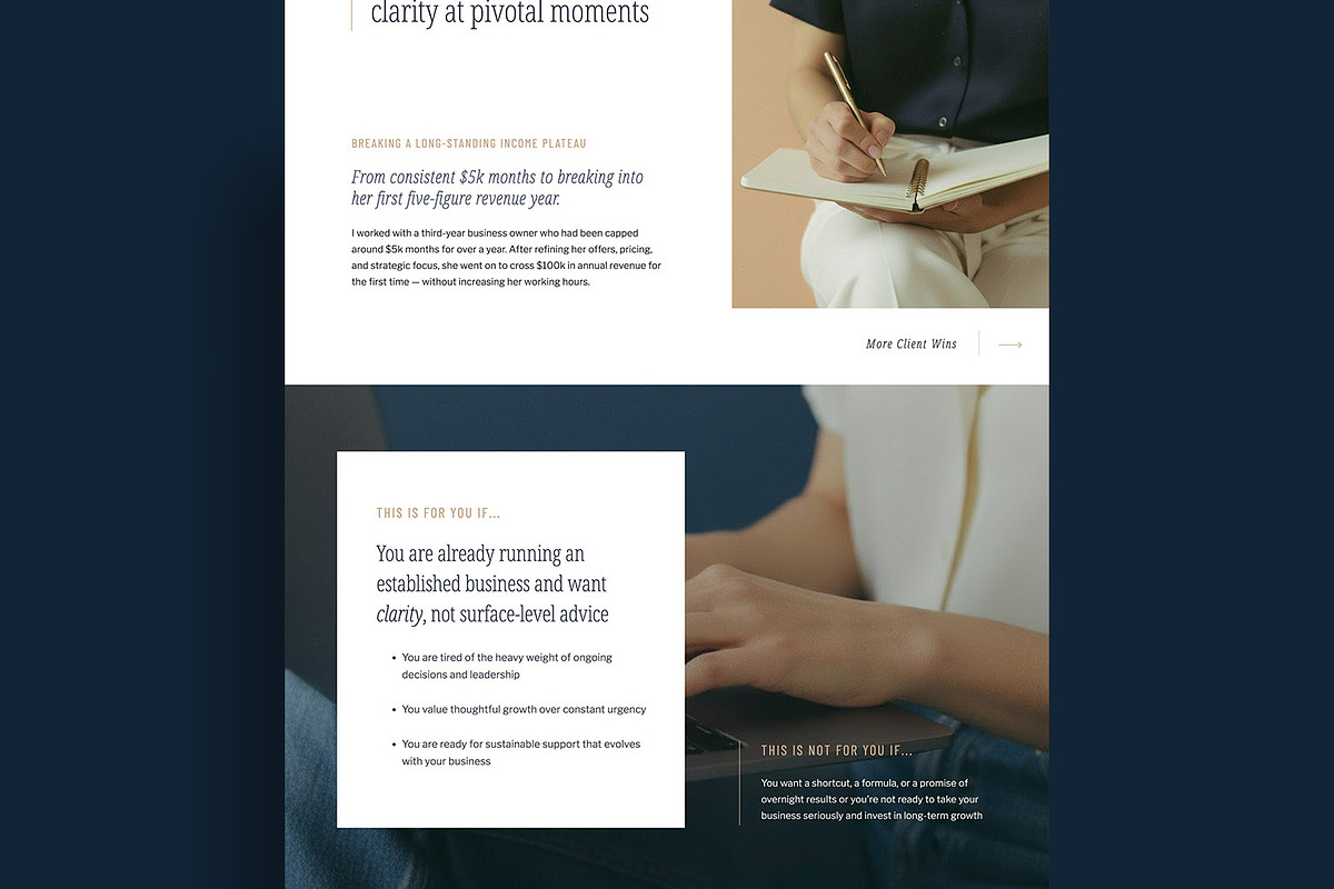 Kimberly - Coach Website Template, a WordPress Template by K Design Co. Shop (Photo 3 of 5)