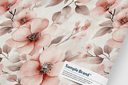 DUSTY PINK FLOWERS Seamless Pattern, a Pattern Graphic by AYAKA Studio Co. (Thumbnail 4 of 5)