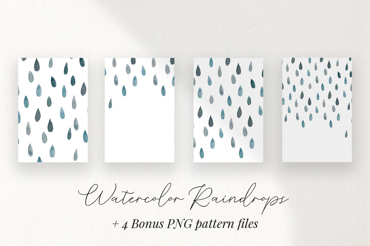 Raindrops Photoshop Brush Set, a Brush Add-On by Chelsea Bromley (Photo 2 of 4)